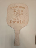 Hardwood pickleball charcuterie board with custom engraving